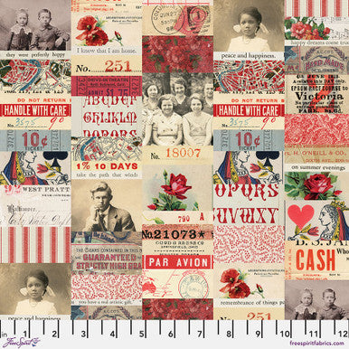 Tim Holtz Red Palette Collection - Red Collage