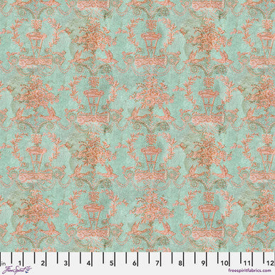Tim Holtz Teal Palette Collection - Teal Wallpaper