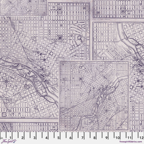 Tim Holtz Purple Palette Collection - Purple Map