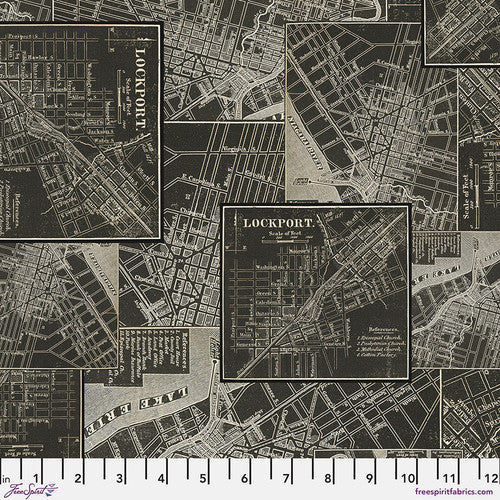 Tim Holtz Charcoal Palette Collection - Charcoal Map
