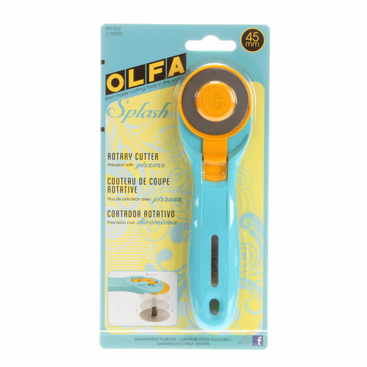 OLFA ROTARY CUTTER 45MM - SPLASH QUICK CHANGE