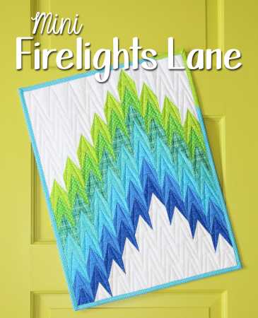 Sassafras Lane Mini Quilt Pattern - Mini Firelights Lane