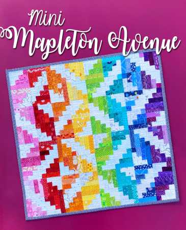 Sassafras Lane Mini Quilt Pattern - Mini Mapleton Avenue