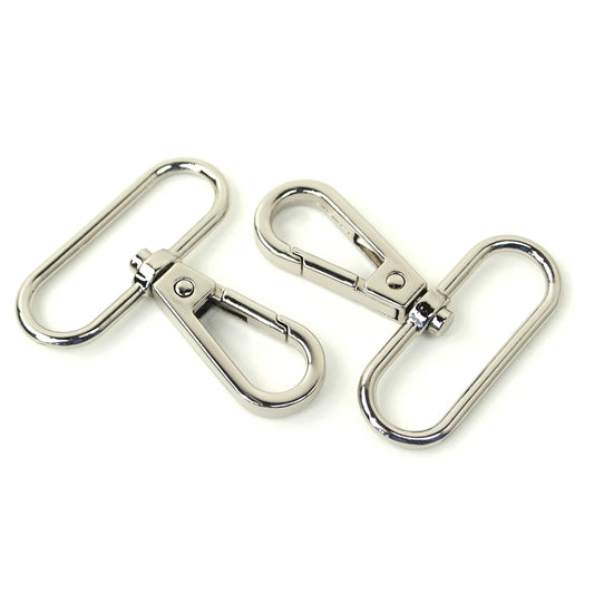 Two Swivel Hooks  1 1/2in Nickel