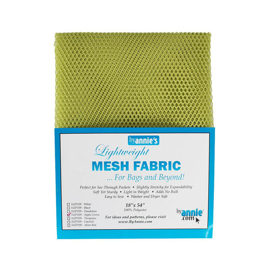 Lightweight Mesh Fabric APPLE GREEN - byAnnie's