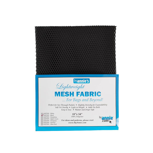 Lightweight Mesh Fabric BLACK- byAnnie's