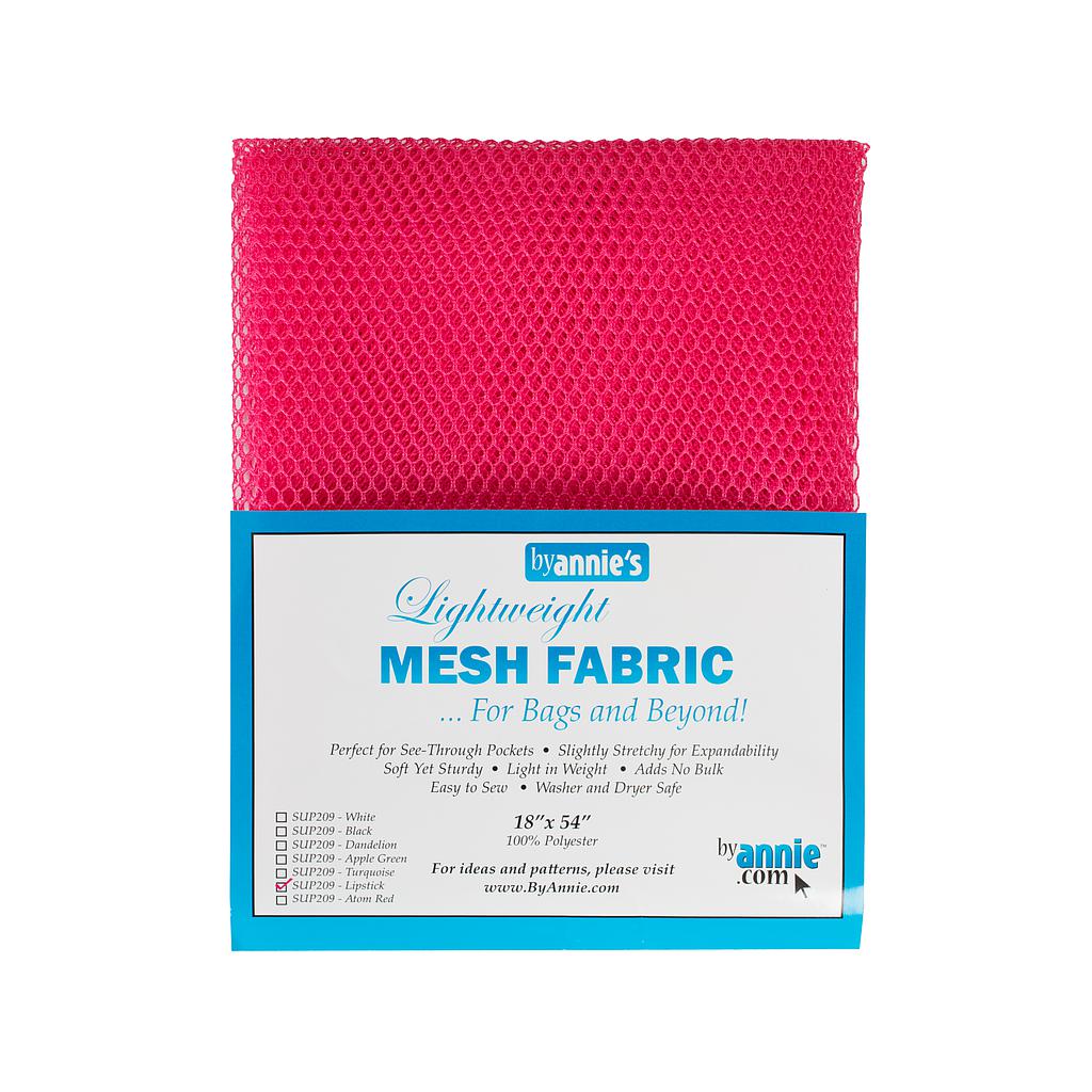 Lightweight Mesh Fabric - LIPSTICK - byAnnie's