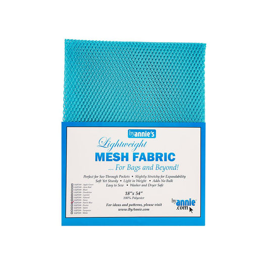 Lightweight Mesh Fabric PARROT BLUE - byAnnie's