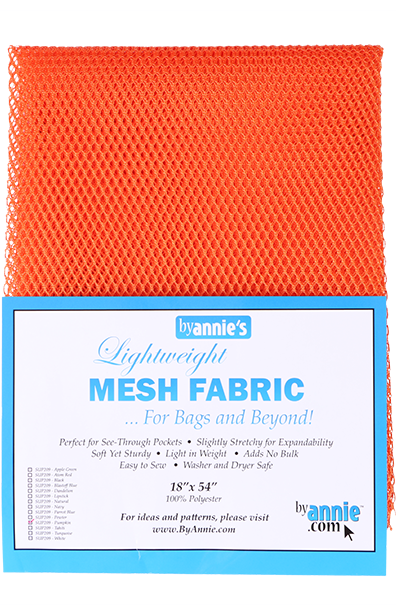 Lightweight Mesh Fabric PUMPKIN- byAnnie's