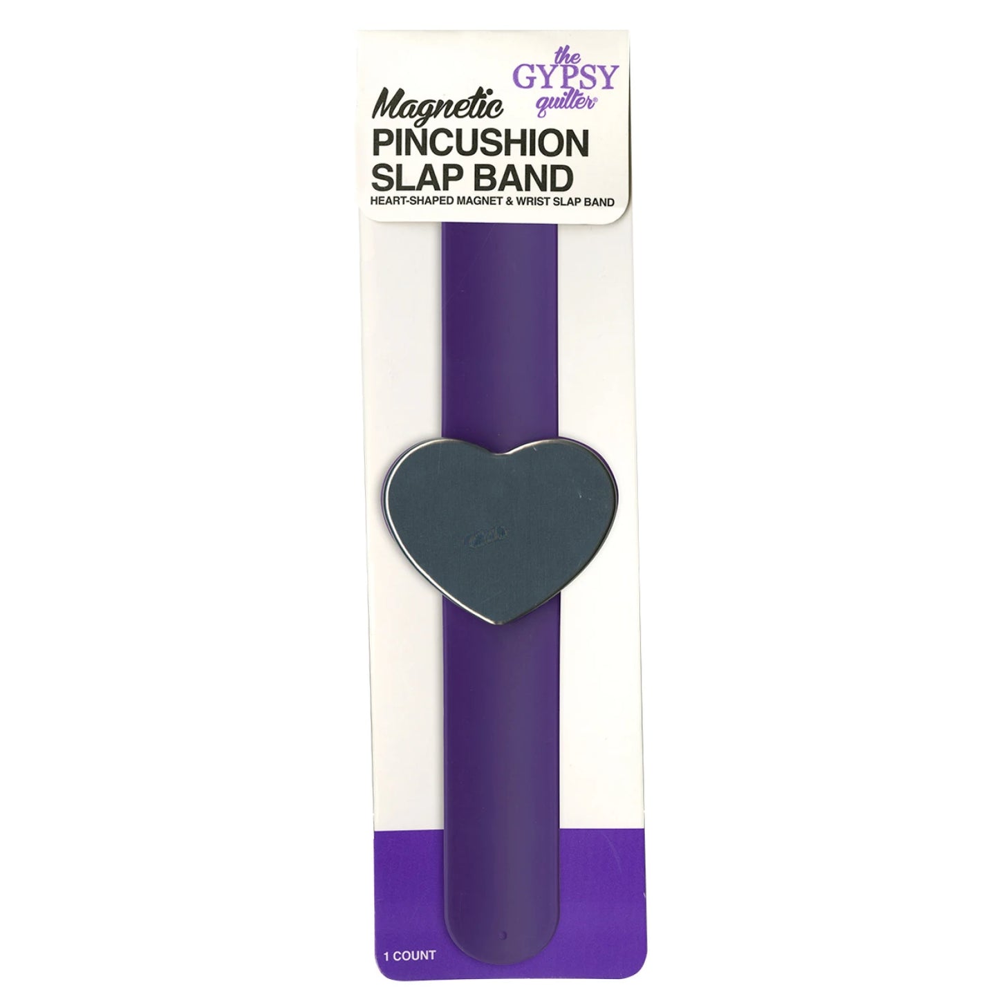 Slap Band Heart Shape Bracelet Pincushion