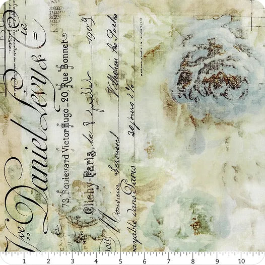 Foundations - Aqua - Receipt by Tim Holtz