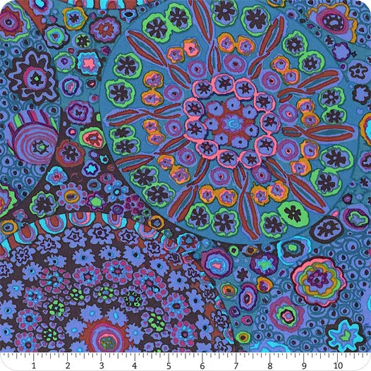 Kaffe Fassett Collective MIllefiore Blue 108