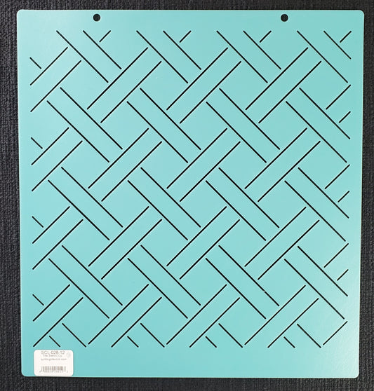 Basketweave stencil