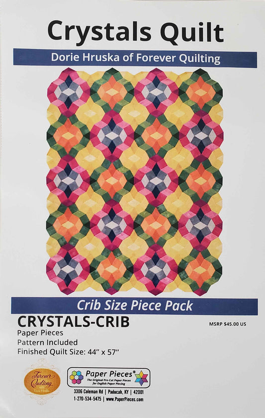 Crystals EPP paper pieces - Crib size