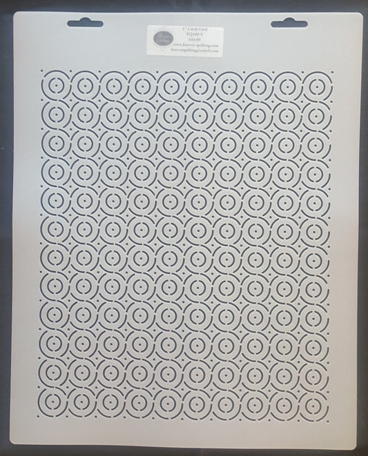 1'' Circle Grid Stencil