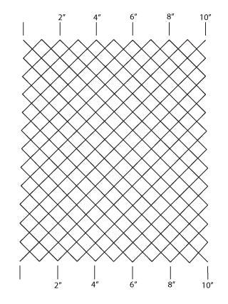 1" Square Grid Stencil