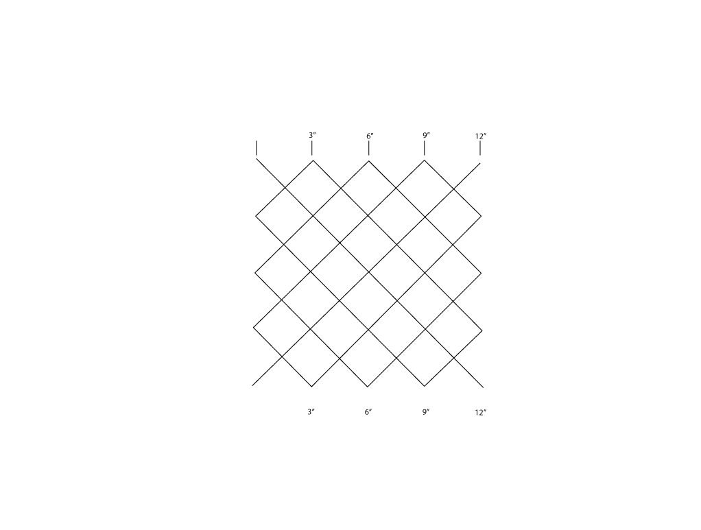 3" Square Grid Stencil
