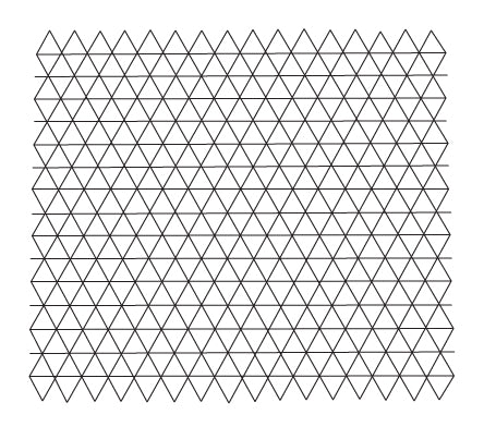 1/2" Triangle Grid Stencil